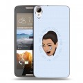 Дизайнерский пластиковый чехол для HTC Desire 828 Ким Кардашьян