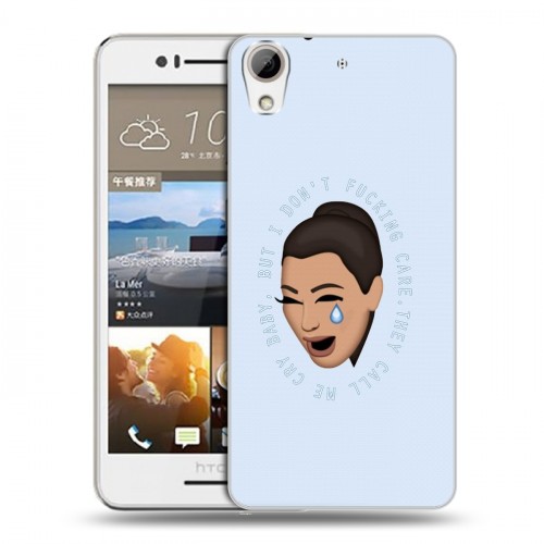 Дизайнерский пластиковый чехол для HTC Desire 728 Ким Кардашьян