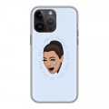 Дизайнерский силиконовый чехол для Iphone 14 Pro Max Ким Кардашьян