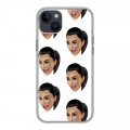Дизайнерский пластиковый чехол для Iphone 14 Plus Ким Кардашьян