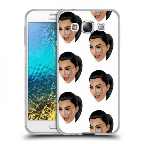Дизайнерский пластиковый чехол для Samsung Galaxy E5 Ким Кардашьян