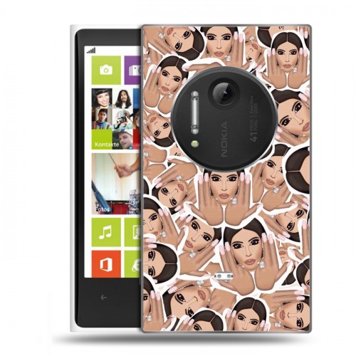 Дизайнерский пластиковый чехол для Nokia Lumia 1020 Ким Кардашьян
