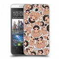 Дизайнерский пластиковый чехол для HTC Desire 616 Ким Кардашьян