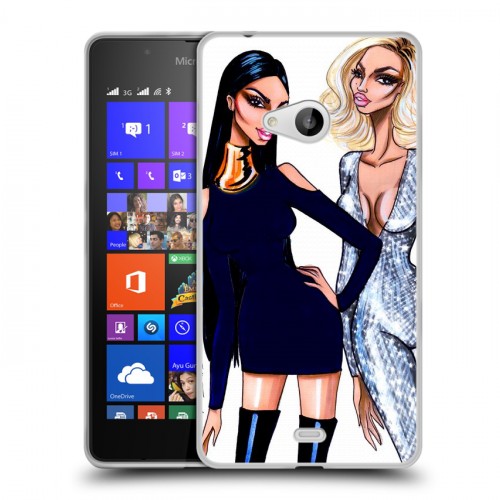 Дизайнерский пластиковый чехол для Microsoft Lumia 540 Ким Кардашьян