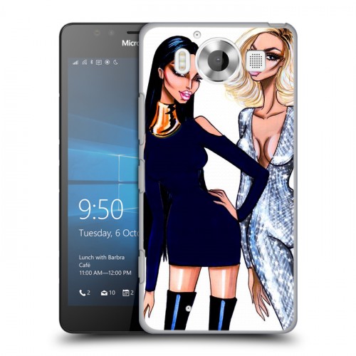 Дизайнерский пластиковый чехол для Microsoft Lumia 950 Ким Кардашьян