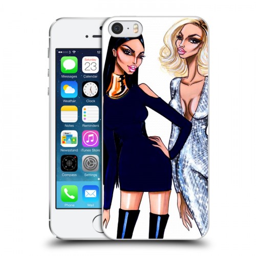 Дизайнерский пластиковый чехол для Iphone 5s Ким Кардашьян