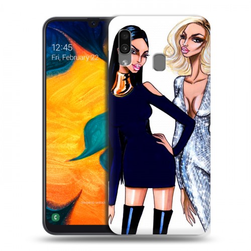 Дизайнерский силиконовый чехол для Samsung Galaxy A30 Ким Кардашьян