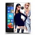 Дизайнерский пластиковый чехол для Microsoft Lumia 435 Ким Кардашьян