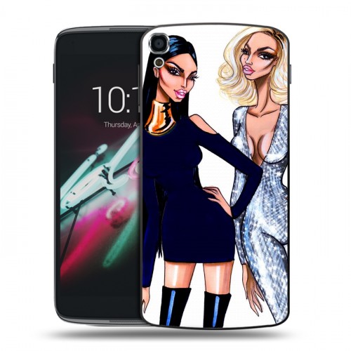 Дизайнерский пластиковый чехол для Alcatel One Touch Idol 3 (5.5) Ким Кардашьян
