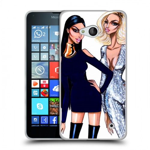 Дизайнерский пластиковый чехол для Microsoft Lumia 640 Ким Кардашьян