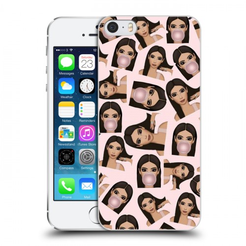 Дизайнерский пластиковый чехол для Iphone 5s Ким Кардашьян
