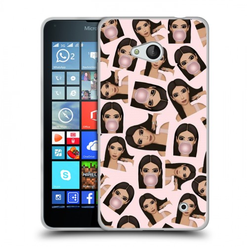 Дизайнерский пластиковый чехол для Microsoft Lumia 640 Ким Кардашьян