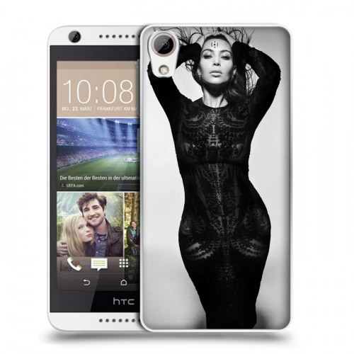 Дизайнерский пластиковый чехол для HTC Desire 626 Ким Кардашьян