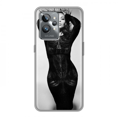 Дизайнерский силиконовый с усиленными углами чехол для Realme GT2 Pro Ким Кардашьян