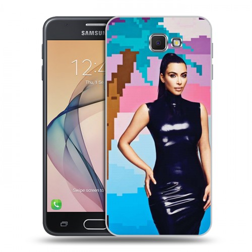 Дизайнерский пластиковый чехол для Samsung Galaxy J5 Prime Ким Кардашьян