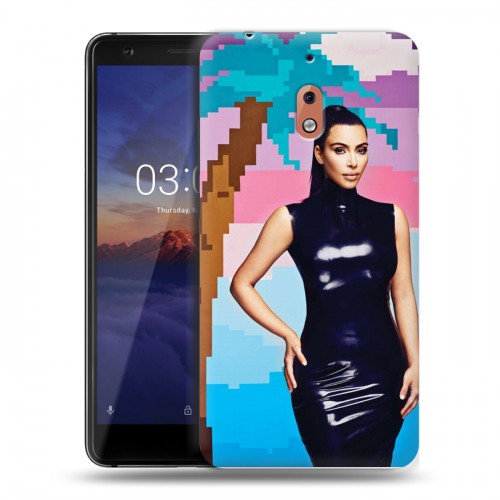 Дизайнерский пластиковый чехол для Nokia 2.1 Ким Кардашьян