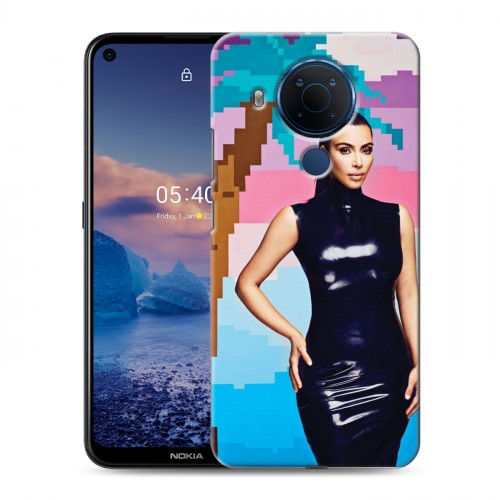 Дизайнерский силиконовый чехол для Nokia 5.4 Ким Кардашьян
