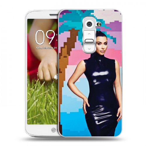 Дизайнерский пластиковый чехол для LG Optimus G2 mini Ким Кардашьян