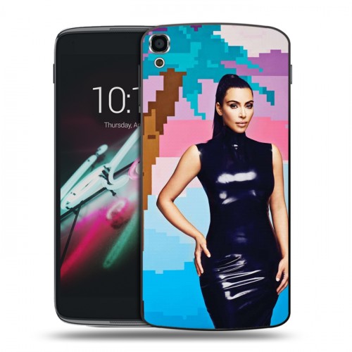 Дизайнерский пластиковый чехол для Alcatel One Touch Idol 3 (5.5) Ким Кардашьян