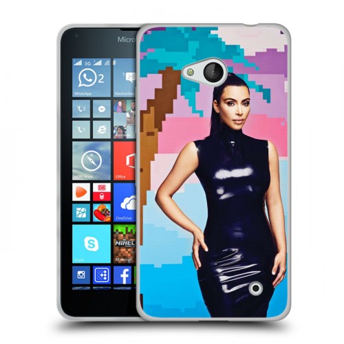 Дизайнерский пластиковый чехол для Microsoft Lumia 640 Ким Кардашьян