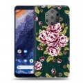 Дизайнерский силиконовый чехол для Nokia 9 PureView Цветочный арт-деко