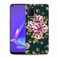 Дизайнерский пластиковый чехол для OPPO A52 Цветочный арт-деко