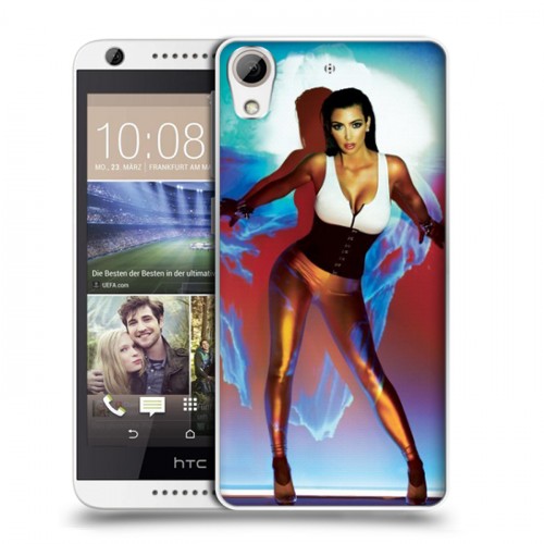 Дизайнерский пластиковый чехол для HTC Desire 626 Ким Кардашьян