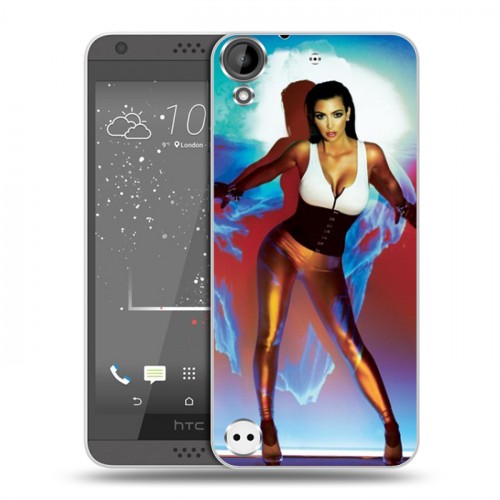Дизайнерский пластиковый чехол для HTC Desire 530 Ким Кардашьян