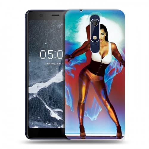 Дизайнерский пластиковый чехол для Nokia 5.1 Ким Кардашьян