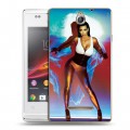 Дизайнерский пластиковый чехол для Sony Xperia E Ким Кардашьян