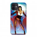 Дизайнерский силиконовый чехол для Iphone 12 Ким Кардашьян