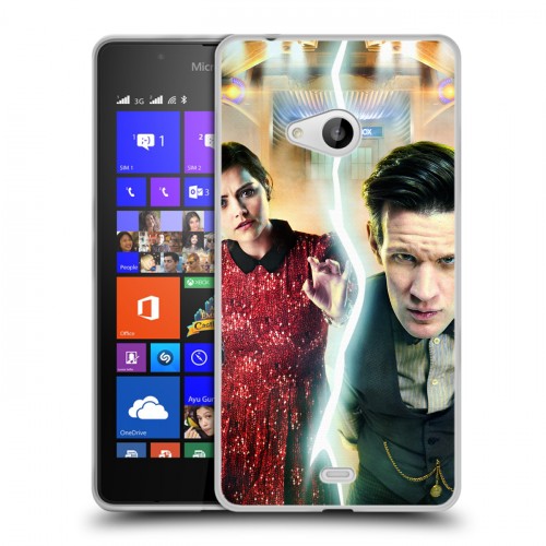 Дизайнерский пластиковый чехол для Microsoft Lumia 540 Доктор Кто