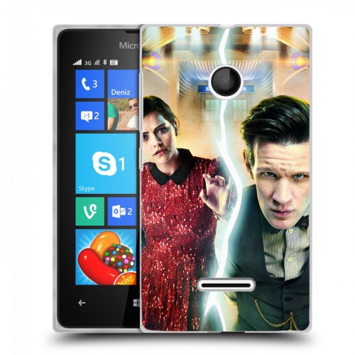 Дизайнерский пластиковый чехол для Microsoft Lumia 435 Доктор Кто