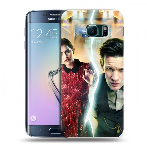 Дизайнерский пластиковый чехол для Samsung Galaxy S6 Edge Доктор Кто