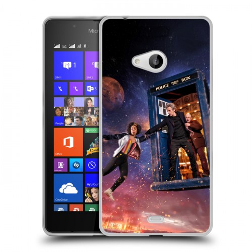 Дизайнерский пластиковый чехол для Microsoft Lumia 540 Доктор Кто