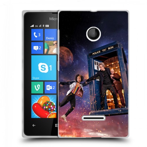 Дизайнерский пластиковый чехол для Microsoft Lumia 435 Доктор Кто