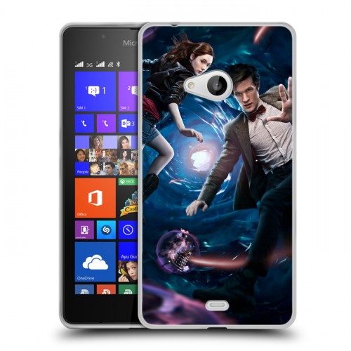 Дизайнерский пластиковый чехол для Microsoft Lumia 540 Доктор Кто