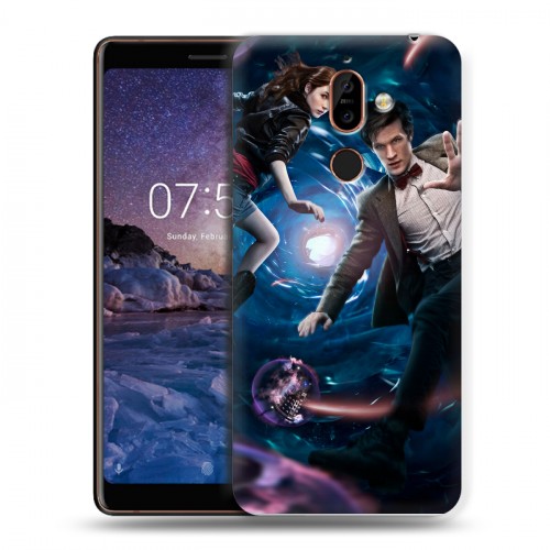 Дизайнерский пластиковый чехол для Nokia 7 Plus Доктор Кто