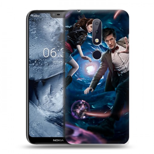 Дизайнерский пластиковый чехол для Nokia 6.1 Plus Доктор Кто