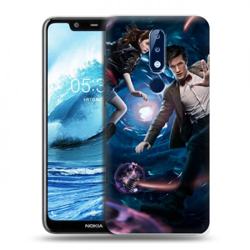 Дизайнерский пластиковый чехол для Nokia 5.1 Plus Доктор Кто