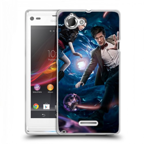 Дизайнерский пластиковый чехол для Sony Xperia L Доктор Кто