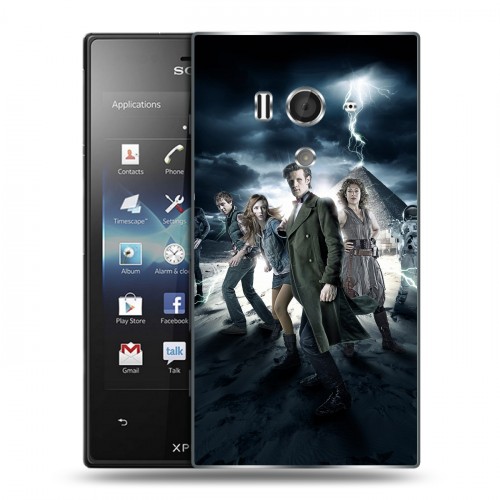 Дизайнерский пластиковый чехол для Sony Xperia acro S Доктор Кто