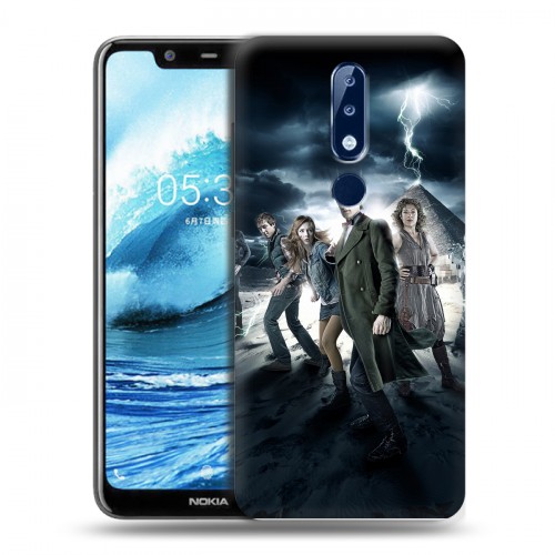 Дизайнерский силиконовый чехол для Nokia 5.1 Plus Доктор Кто