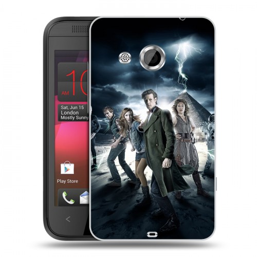 Дизайнерский пластиковый чехол для HTC Desire 200 Доктор Кто