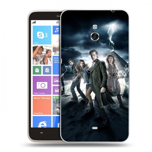 Дизайнерский пластиковый чехол для Nokia Lumia 1320 Доктор Кто