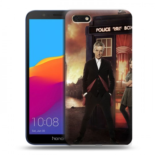 Дизайнерский пластиковый чехол для Huawei Honor 7A Доктор Кто