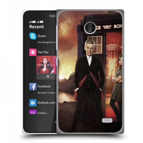 Дизайнерский пластиковый чехол для Nokia X Доктор Кто