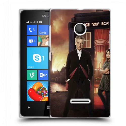 Дизайнерский пластиковый чехол для Microsoft Lumia 435 Доктор Кто