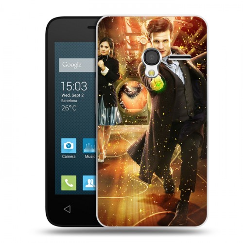 Дизайнерский пластиковый чехол для Alcatel One Touch Pixi 3 (4.0) Доктор Кто
