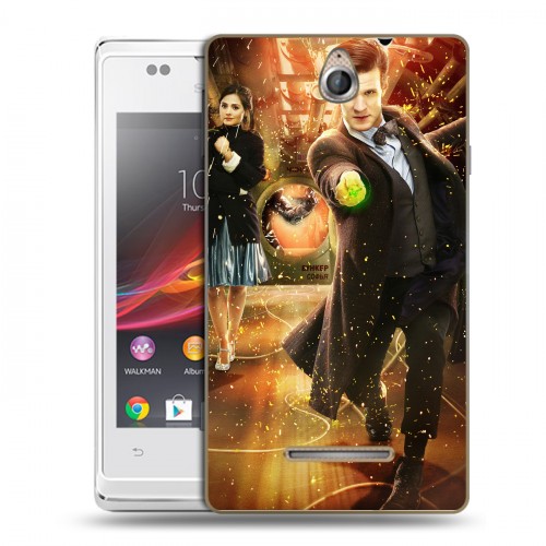 Дизайнерский пластиковый чехол для Sony Xperia E Доктор Кто